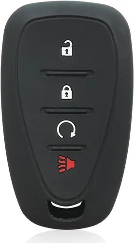 Miniatura 2 de para Chevrolet Monza Funda de silicona para llave de coche (Negro)