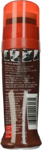 Miniatura 2 de KIWI Esmalte y brillo marrón para zapatos Limpiador de zapatos de cuero para zapatos de vestir y botas 2.5 onzas líquidas