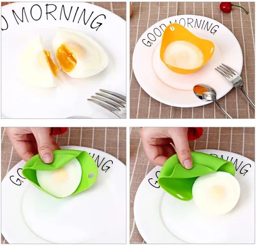 Miniatura 9 de Molde de tortilla de desayuno de silicona para huevo, para panqueques, herramienta de cocina, accesorios de cocina, Gadget Molde de huevo cocido