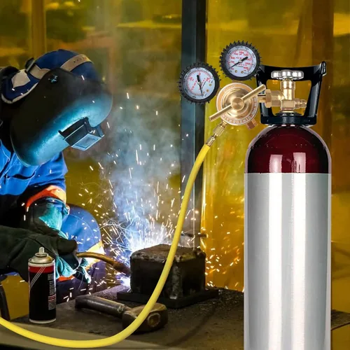 Miniatura 6 de BETOOLL Regulador de Nitrógeno - Medidor de Nitrógeno con Manguera de 78.7 pulgadas, Equipo de Presión de Entrega de 0-600 PSI con Medidores