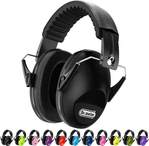 Miniatura 19 de Orejeras con cancelación de ruido del Dr.meter: auriculares con cancelación de ruido SNR27.4 con diadema ajustable, orejeras con protección auditiva