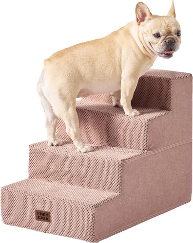 Miniatura 40 de EHEYCIGA Escaleras para perros pequeños de 13.5 pulgadas de alto, escalones para perros de 3 escalones para sofá y silla, escalones para mascotas