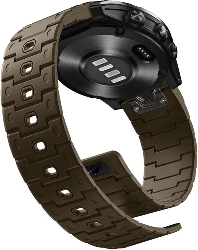 Miniatura 13 de Bandletic Compatible con Garmin Fenix 8 2.008 in 7X 6X 5X Correa de reloj – 1.024 in de ajuste rápido correa magnética de silicona para Fenix 7X 6X