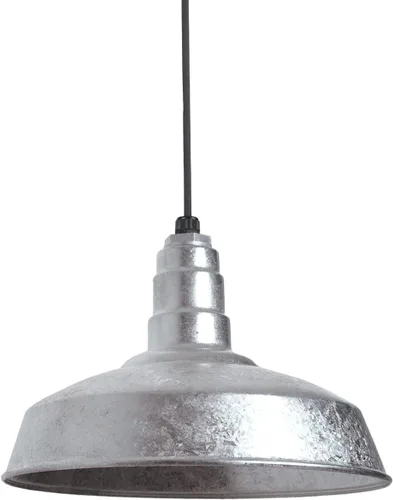 Steel Lighting Co. Carson Barn Light | Colgante montado en el techo | Cúpula de 16 pulgadas | Cable negro | Luz de acero de estilo industrial