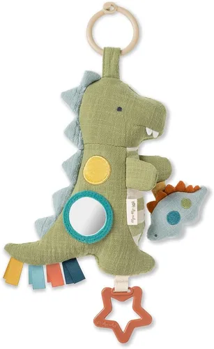 Itzy Ritzy Bitzy Traveler Juguete para Asiento de Coche y Cochecito para Bebés – Juguete Sensorial de Desarrollo con Sonidos de Arruga y Sonajero y