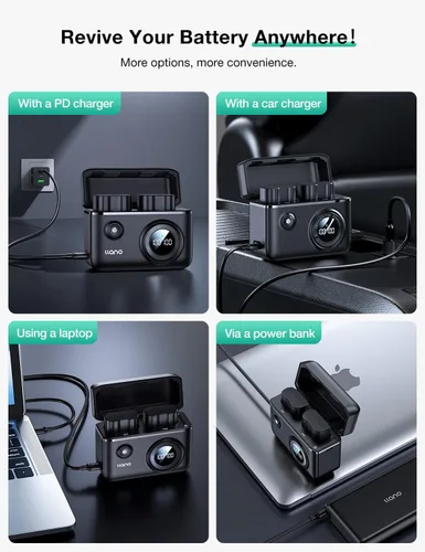 Miniatura 9 de llano CS2 - Paquete de 2 baterías EN-EL15C y cargador USB dual rápido de 18 W para Nikon Z8, ZR, Zf, Z6III, D850, Z7II, Z6II, Z7, Z6, D7500, D750