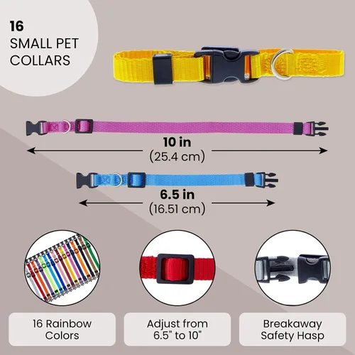 Miniatura 2 de Okuna Outpost Collares para cachorros, hebilla de liberación rápida, collar de identificación ajustable con código de color, 6.5-10 pulgadas