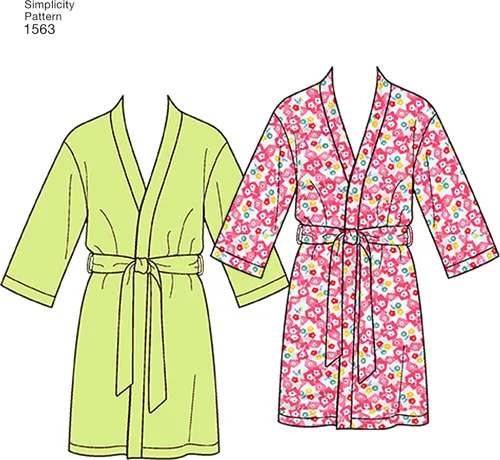 Miniatura 6 de Simplicity US1563A Kit de patrones de costura para pijamas fáciles de coser para adolescentes, hombres y mujeres, código 1563, tallas XS-XL