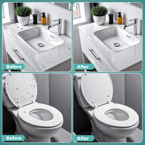Miniatura 5 de TQRR Paquete de 2 cepillos de limpieza, cepillo de lechada, cepillo de limpieza de hendiduras de cerdas duras, suministros de limpieza profunda Negro
