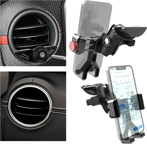 Miniatura 10 de Soporte de teléfono de ventilación de aluminio mejorado para Ford F150 (2015-2020), Expedition (2018-2021), súper resistente (2017-2021)