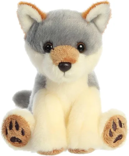 Miniatura 3 de Aurora - Lil Monty Moose Lil Wiley Wolf - 5" Lil Wiley Wolf, gris, modelo: 03514