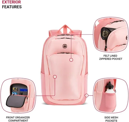Miniatura 3 de SwissGear Mochila para laptop, Azul marino jaspeado