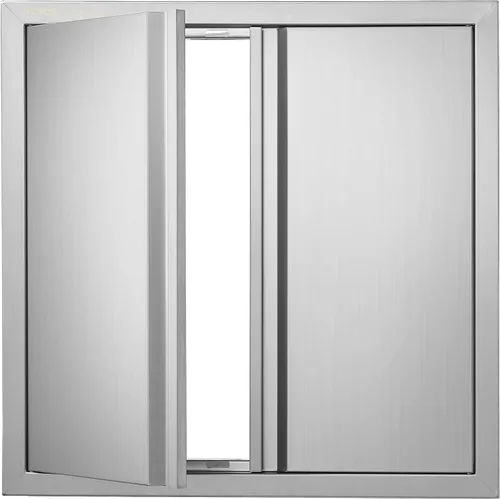 Miniatura 16 de VEVOR Puerta de acceso para barbacoa, 17 pulgadas de ancho x 24 pulgadas de alto, cocina individual al aire libre, montaje empotrado de acero