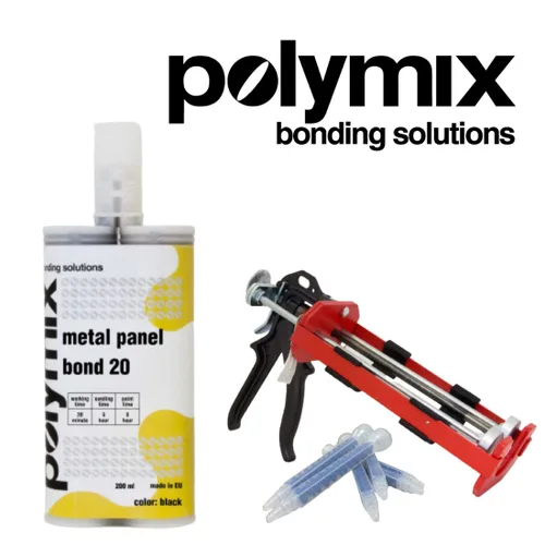Miniatura 8 de Polymix Panel Bond 20 Adhesivo Cartucho de 200ml y Dos Boquillas de Mezcla para Aplicación