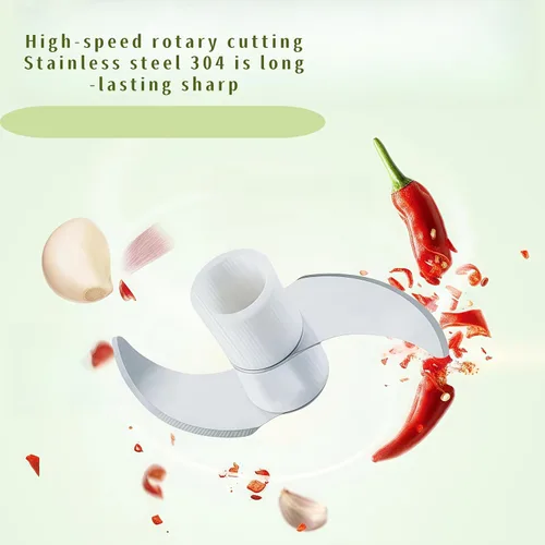 Miniatura 7 de Procesador manual de alimentos, picador de verduras, mini cortador de ajo con cuerda de mano, cortador de cebolla para verduras, jengibre, frutas