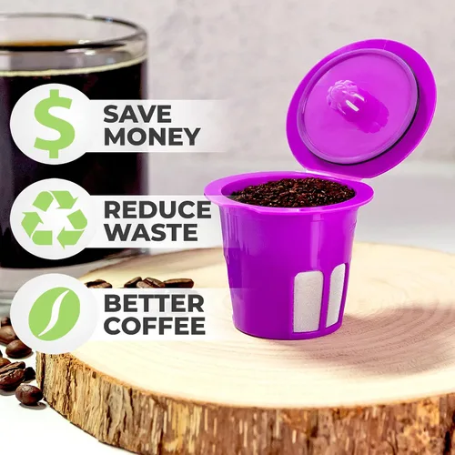 Miniatura 2 de Perfect Pod Cafe Flow 1-Stream - Filtro de cápsulas de café reutilizable – Cápsula K Cup recargable compatible con Keurig K-Mini Plus K-Duo