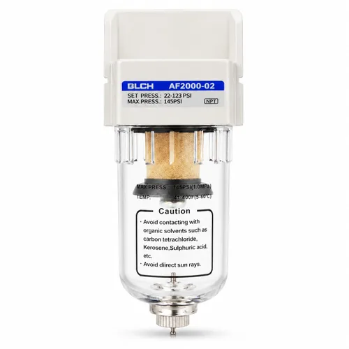 BLCH Secador de Línea de Aire de 1/4" NPT - Secador de Aire para Compresor, Sistema de Secado de Aire Comprimido AF2000-02Z con Drenaje Manual y