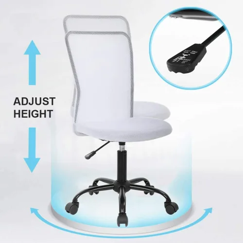 Miniatura 6 de Silla de oficina ergonómica de malla, silla de computadora con altura ajustable, soporte lumbar moderno, silla de malla ejecutiva, sillas giratorias