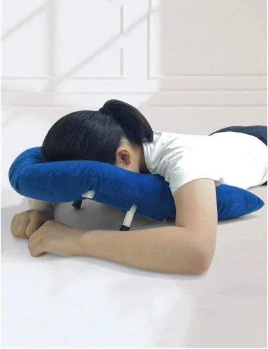 Miniatura 2 de Cojín de retina acostado almohada de apoyo para la cabeza y el hombro almohada altura ajustable almohada boca abajo almohada para recuperación