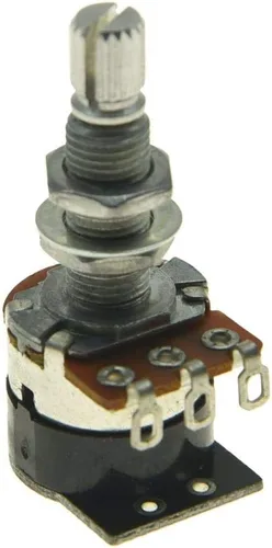 Miniatura 2 de Shadow Kill Pot Potenciómetro de bajo de guitarra con interruptor de empuje para matar el sonido de audio o cono lineal