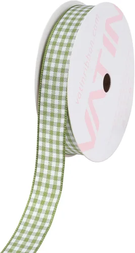 Miniatura 60 de VATIN Cinta a cuadros en blanco y negro – 3/8 pulgadas x 50 yardas, perfecta para cestas de Pascua, manualidades de primavera, envoltura de regalos