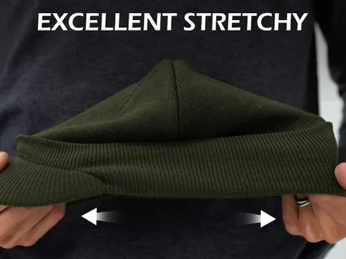 Miniatura 7 de Home Prefer - Gorro de invierno para hombre con visera, cálida y doble punto.