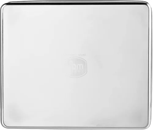 Miniatura 3 de YBM HOME Molde para pasteles cubierto de acero inoxidable, plata (pequeño)