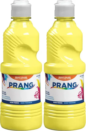 Miniatura 12 de Prang témpera líquida lista para usar Azul; Blanco; Negro; Violeta; Melocotón; Amarillo; Verde; Magenta; Marrón; Rojo; Naranja; Turquesa-Azul