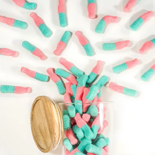 Miniatura 3 de Smarty Stop Sour Cola Bottle Gummy Candy (1 libra (paquete de 1), goma de mascar grande