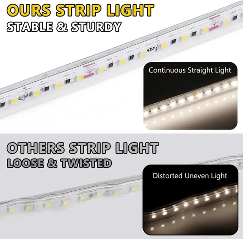 Miniatura 3 de EMITEVER Tira de luces LED para exteriores, impermeable, IP67, 24 V CC, luz de cinta LED, blanco neutro 4000 K, UL 2.9 W/ft, 240 lúmenes/pies, 16.4