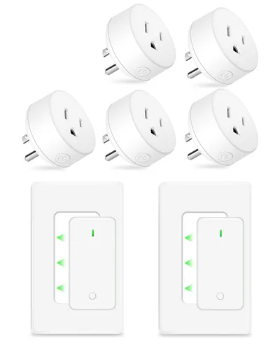 Miniatura 10 de NineLeaf Interruptor de salida remoto inalámbrico, interruptor de lámpara remoto, interruptor decorativo de enchufe de luz de encendido y apagado