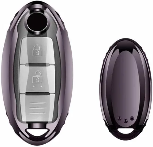 Miniatura 6 de Funda para llavero de automóvil Nissan, compatible con Nissan Rogue Maxima Altima Seda Pathfinder Infiniti Q50 QX56 M35 Q70 Smart Keyless Entre Key