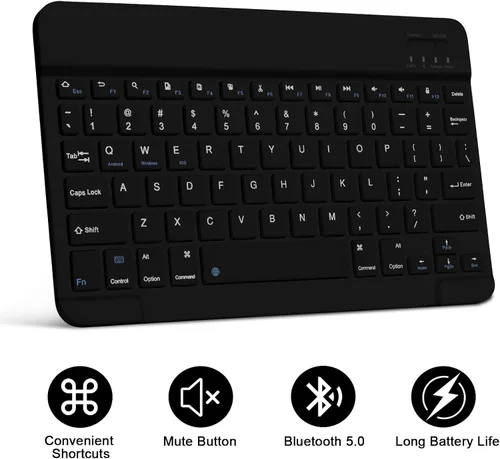 Miniatura 3 de GOKOCO para Samsung Galaxy Tab S10 Lite/S10 FE/S9 FE 10.9"/Tab S9 11" Funda para Teclado, Funda Magnética Desmontable Inalámbrica Bluetooth con Negro