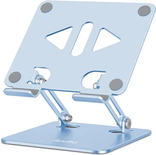 Miniatura 15 de Aoviho - Soporte para tableta portátil para escritorio, soporte de escritorio ajustable para tableta, soporte de aluminio plegable para iPad Pro