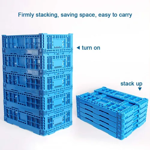 Miniatura 4 de Contenedor de almacenamiento plegable, caja de transferencia de 52 litros, caja de almacenamiento de varios artículos