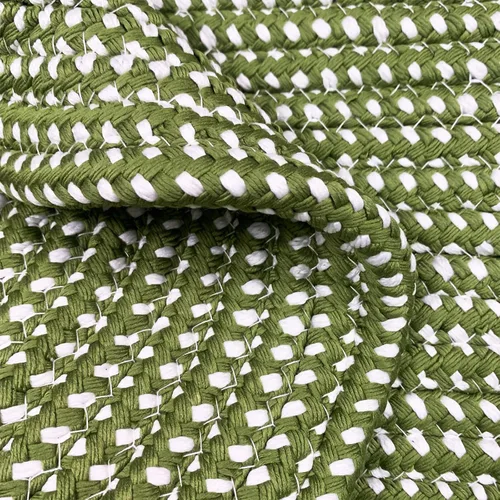 Miniatura 7 de USTIDE Alfombra trenzada, ovalada de cuerda de algodón, lavable a mano, alfombra de cuerda suave para entrada, cocina, baño, mesita de noche, Verde