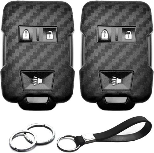 2 piezas Compatible con cubierta de llavero Chevy GMC, cadena de llave para Chevrolet Silverado Tahoe Colorado Suburban GMC Yukon Sierra 1500 LD