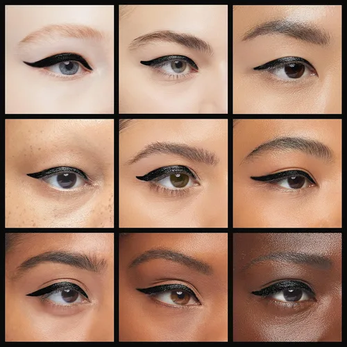 Miniatura 4 de Almay Lápiz delineador de ojos para todo el día, a prueba de manchas, maquillaje de ojos impermeable, hipoalergénico, sacapuntas integrado, 205 Negro