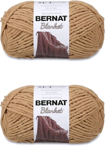 Miniatura 17 de Bernat - Estambre para mantas súper esponjoso acrílico, 2 paquetes de 300g/10.5 onzas, #6, chenilla gruesa de peso pesado para tejer y crochet