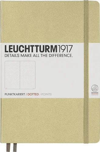 Miniatura 89 de LEUCHTTURM1917 - Cuaderno de tapa dura mediano A5 con 251 páginas numeradas para escritura y diario (verde menta, con puntos)