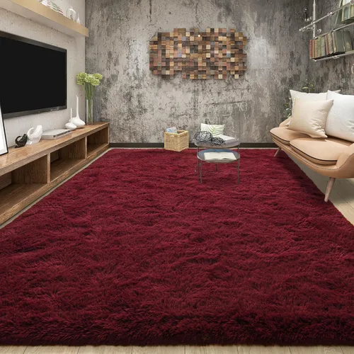 Miniatura 52 de Tepook Alfombras súper suaves y esponjosas para sala de estar, alfombras de área de 8 x 10 pies para dormitorio, alfombra moderna peluda, alfombras