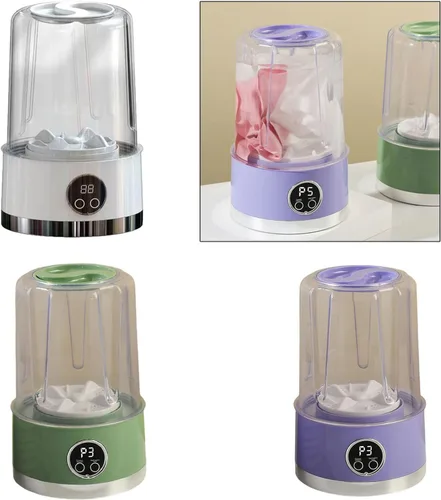 Miniatura 2 de USB-Powered Compact Delicates Washer Quiet Automatic Lightweight Ideal for Camping & Small Spaces USB Rechargeable Small Washer