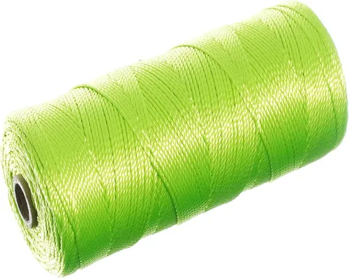 Miniatura 5 de Línea de nailon trenzado Mason - Cordón de cordel (250 pies, verde fluorescente)