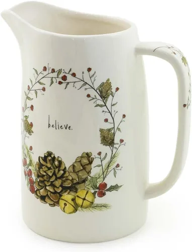 Miniatura 7 de Boston International Jarra de cerámica para bebidas, 5.5 tazas, pájaro en abedul