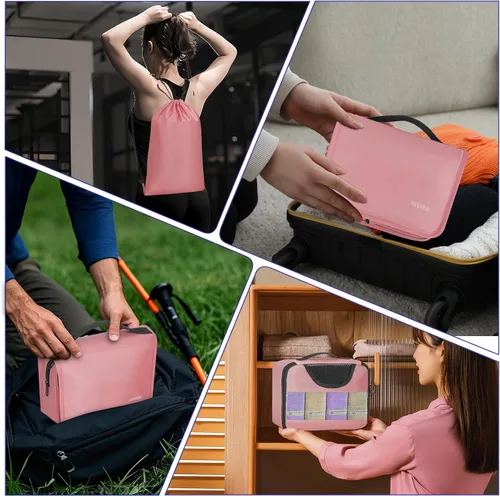 Miniatura 7 de Cubos de embalaje para viajes, 8 cubos de embalaje para maletas, organizadores de equipaje de malla transpirable para ropa, artículos de tocador