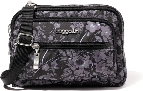 Miniatura 33 de Baggallini Bolsa cruzada pequeña con triple cremallera para mujer, 8 x 6 pulgadas, ligera, convertible
