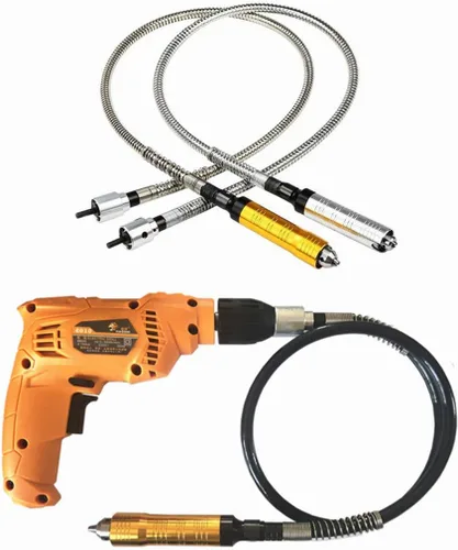 Miniatura 7 de Accesorio adaptador de eje flexible de 0.012-0.157 in, portabrocas de extensión de taladro flexible para herramienta de amoladora giratoria