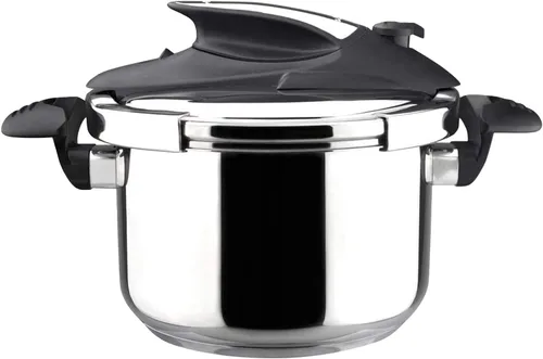 Magefesa Nova - Olla a presión para estufa de 4.2 cuartos de galón, cocción rápida, fácil bloqueo, acero inoxidable 18/10, compatible con inducción,