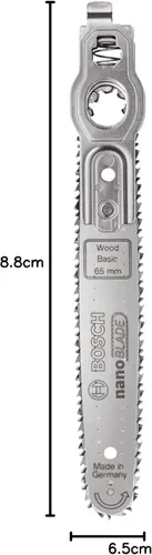Miniatura 6 de Bosch NanoBlade 2609256F43 - Hoja de sierra para madera y materiales sintéticos, profundidad de corte 65, tecnología NanoBlade