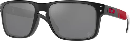 Oakley Men's Oo9102 Holbrook NFL Collection Square Sunglasses Negro mate/rojo/negro Prizm Atlanta Falcons